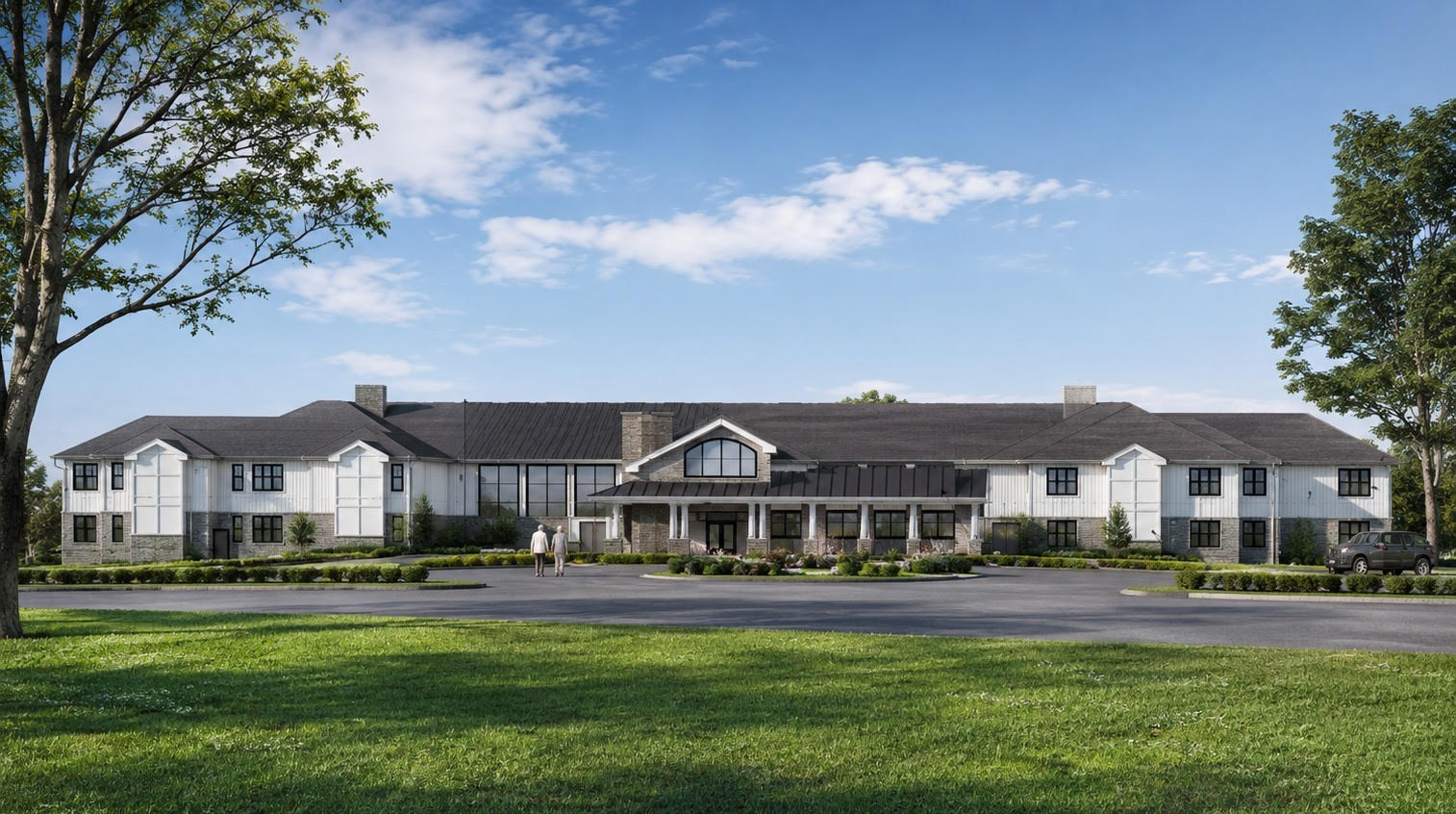 Rendering of an upcoming Burman Real Estate senior living residence